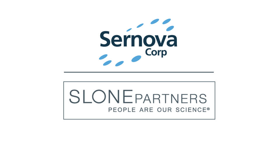 Slone Partners and Sernova Corp logos